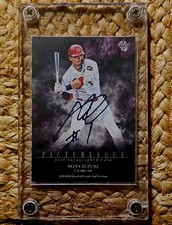 Revista de béisbol BBM 2021 Seiya Suzuki pintoresca lámina autografiada/15
