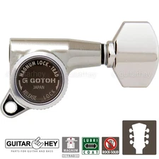 NEW Gotoh SG381-07 MGT MAGNUM LOCKING TRAD Small Buttons Keys Set 3x3 - NICKEL