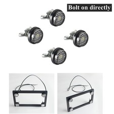 4x Universal License Plate Reflectors For Motorcycle Dirt Bikes Cars Snowmobiles 4x Universal License Plate Reflectors For Motorcycle Dirt Bikes Cars Snowmobiles