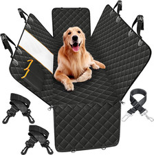 Dog Car Seat Cover,Waterproof Pet Seat Cover with Mesh Visual Window & Seat Belt