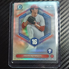 2026 Bowman Chrome Topps Andrew Painter #BTP-16 Phillies Top 100 Baseball Card