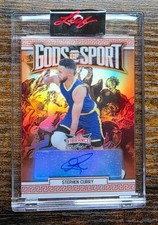 Stephen Curry Auto 6/6 🔥 Leaf Gods of Sport Vibrance SP RARE LOW SERIAL SSP
