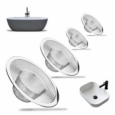 Heavy Duty Stainless Steel Sink Strainer Set, 4 Pack, for Kitchen, Bathroom, ...