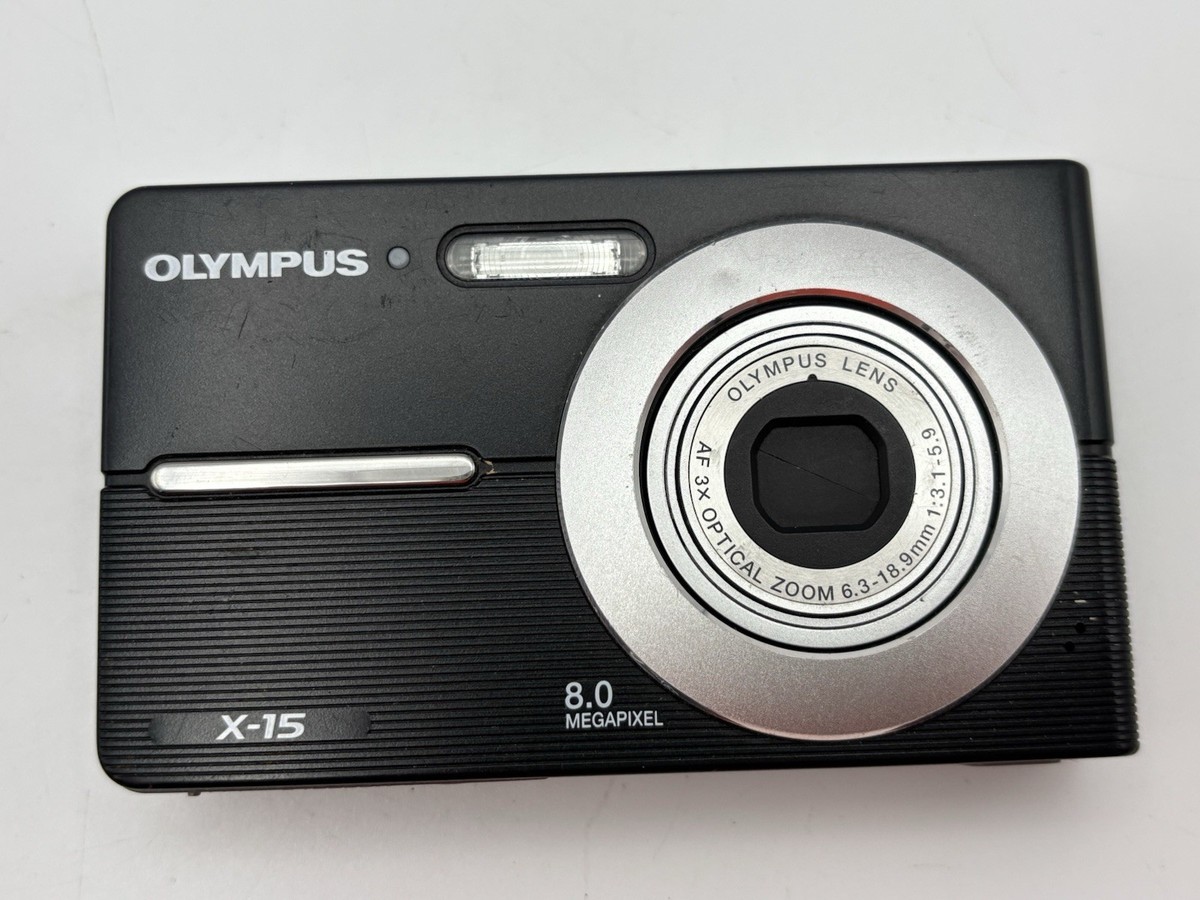 OLYMPUS アルファ15 DIGITAL オリンパス OLYMPUS X-15 8.0MP Black Compact Digital Camera Tested Fully
