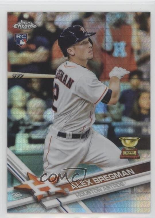 2017 Topps Chrome Prism Refractor Alex Bregman #9 ca0