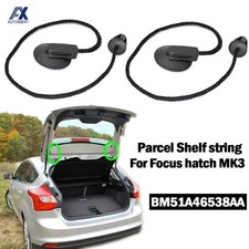 2PCS Rear Trunk Parcel Shelf Lift String Strap Clips for Ford Focus Mk3