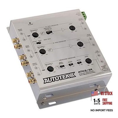 ATK2 3X Active Crossover Processor (Silver)   8.5 Volts, 2-Way and 3-Way,