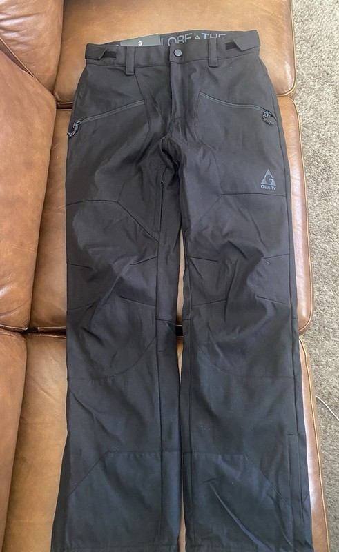 Gerry Men's Small Black Insulated Snow/Ski Pants-New-Waterproof