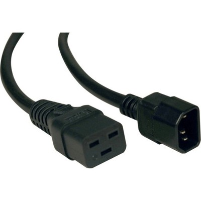 Tripp Lite P047-010 Power Cord Heavy Duty 15A 14Awg Iec-320-C19 To Iec-320-C14