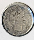 1909-O BARBER DIME Silver Scarce Date New Orleans Mint Collector Coin USA 🔥