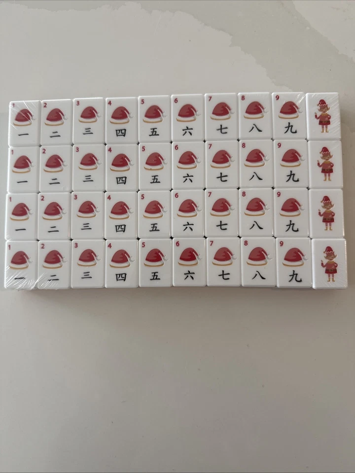 Christmas Mahjong Tiles Full American Mahjong Set - Image 3 of 4