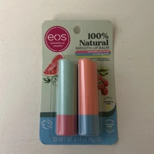 EOS Organic Lip Balm Sticks Watermelon Frose & Lychee Martini