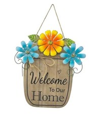 Hanging Welcome Sign For Front Door Sign Welcome to Our Home front door Wooden