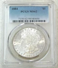 1884 P Morgan Silver Dollar PCGS MS62 Frosty PQ Just Graded New Holder #U284H