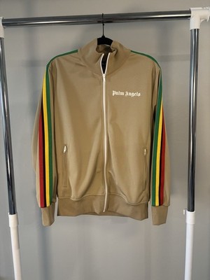 Palm Angels Exodus Classic Track Jacket Nougat White Large Authentic