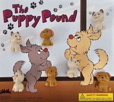 200 VENDING TOYS PUPPY DOG FIGURES IN 2" CAPSULES  PARTY FAVOR FREE DISPLAY!!!