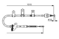Bremsseil Seilzug Feststellbremse Bosch 1 987 482 097 FüR KIA Picanto SA LPG