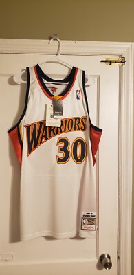 Maillot Stephen Curry Warriors Mitchell & Ness Taille 60 (4XL) - Occasion état Neuf