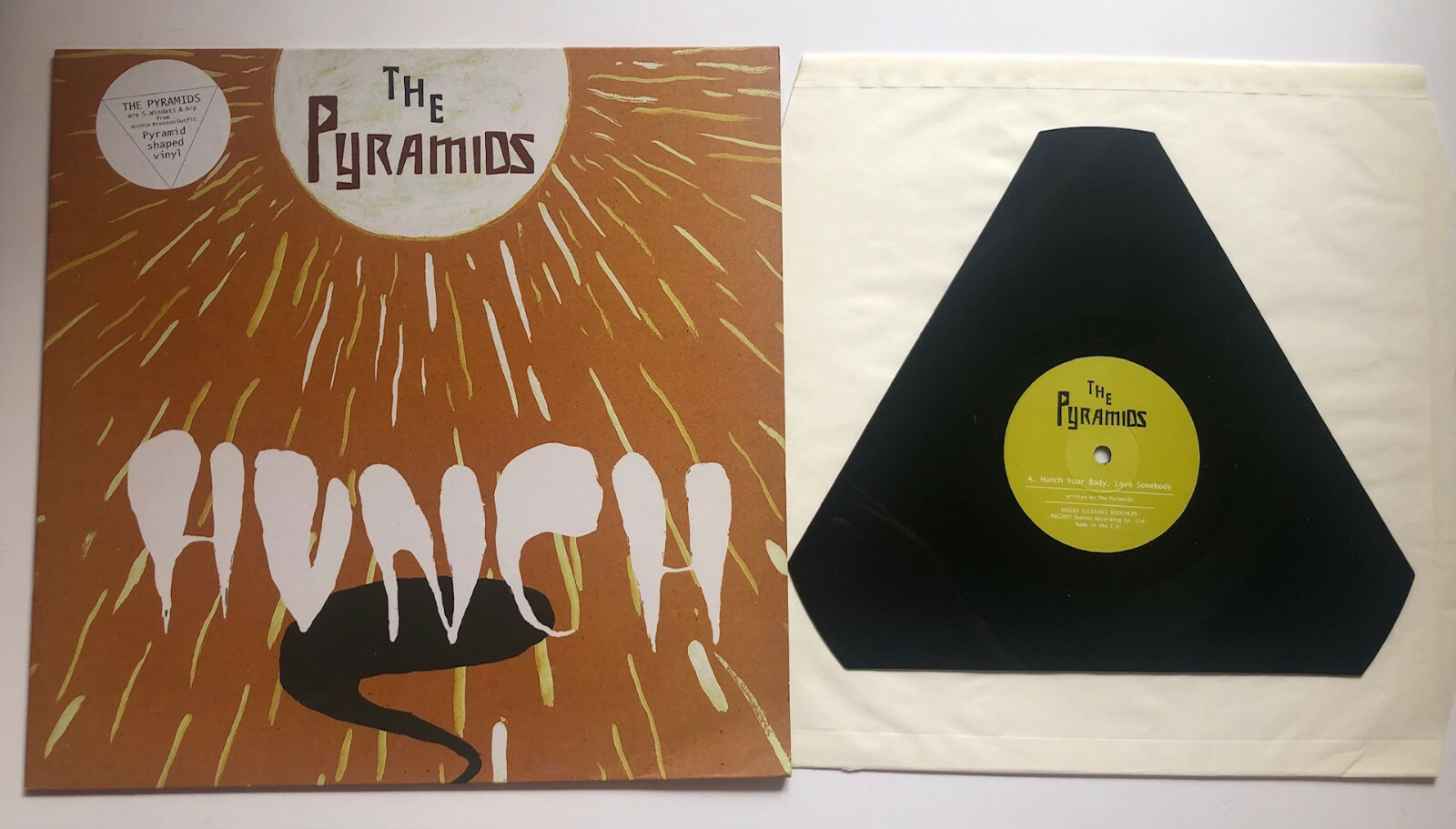 The Pyramids Hunch Your Body Love Somebody Rare Pyramid Shaped Vinyl 