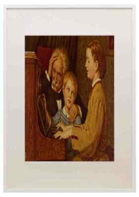 508049 The Song Albert Anker A3 A4 Framed Print Picture