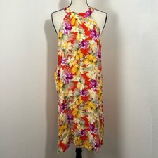 Nine West Floral Sleeveless, Zipper Back Dress Size 4