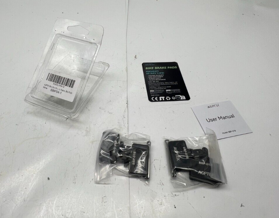 Qty 2 Pairs Agptek Bike Brake Pad BBP-01B for Mountain Bike Disc Brakes