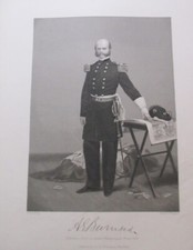 Ambrose Everett Burnside 1862 engraving by Johnson Fry & Company