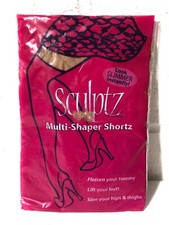Sculptz Silkies 1 Pair Vintage Nude Pantyhose Large L Natural NOS NEW 730301 USA