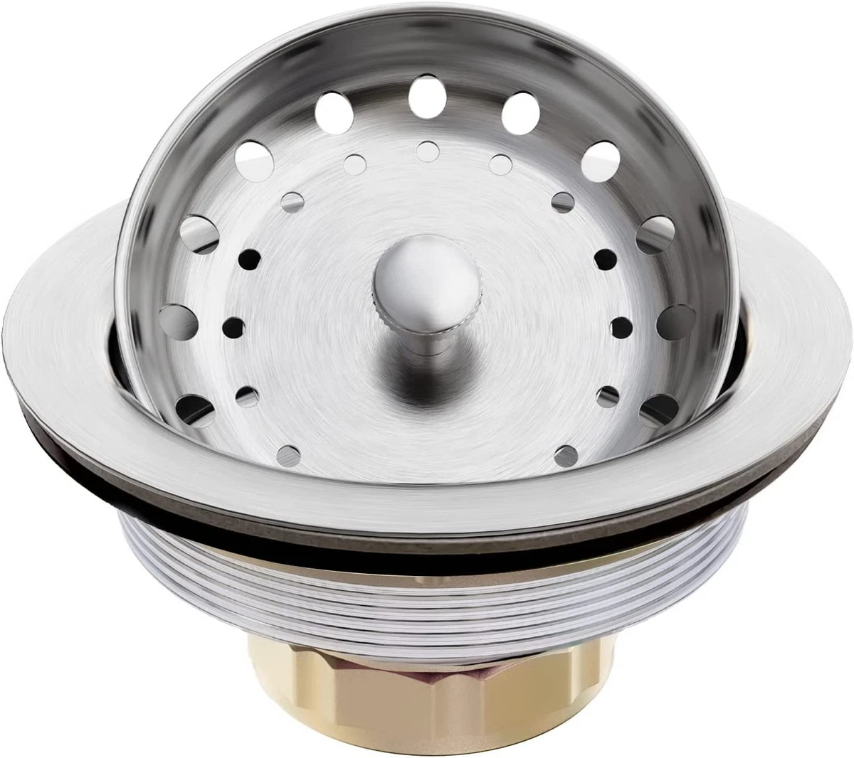 Kitchen Sink (3-1/2 Inch) Stainless Steel Drain With Strainer