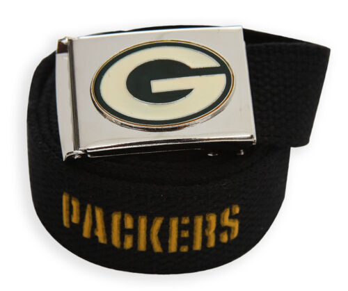 Green Bay Packers Belt Vintage Brown Leather Embossed Size  display picture 1