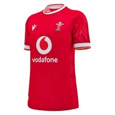 Image of Official Macron Wales WRU 2024/25 Women's Home Rugby Shirt - RRP £80.00