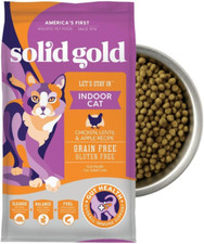 Solid Gold Indoor Dry Cat Food - Grain Free Gluten Free - Chicken Cat Food Dry