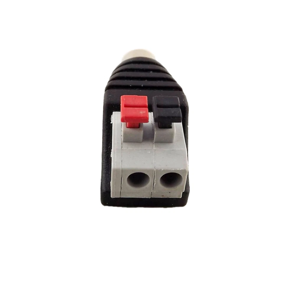 10xRCA Female Push-in Type Spring Screwless Terminal Quick Connector CCTV Camera - Image 3 of 4