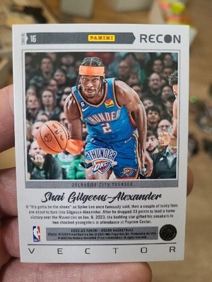 2022-23 Panini Recon Shai Gilgeous-Alexander Vector #16 Oklahoma 