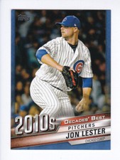 2020 Topps Series 2 #DB-100 JON LESTER Decades Best BLUE PARALLEL