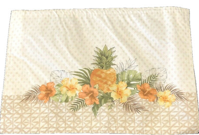 Pineapple Welcome Placemats Set of 4 Indoor Outdoor Beach Summer House Easy Care
