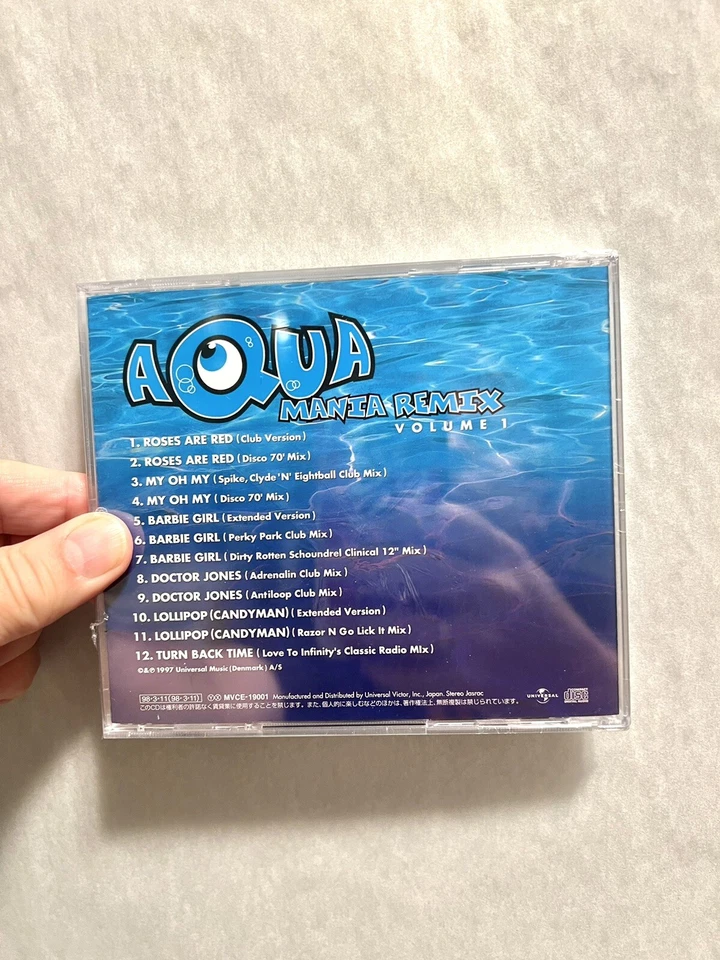 Aqua - “Mania Remix (Volume 1)” CD Import BARBIE GIRL -LOLLIPOP -Factory Sealed - Image 2 of 3