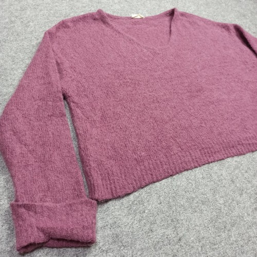 American-Vintage Alpaca Oversized Sweater Size M - 38 Pink Soft Knit Jumper - Picture 3 of 11
