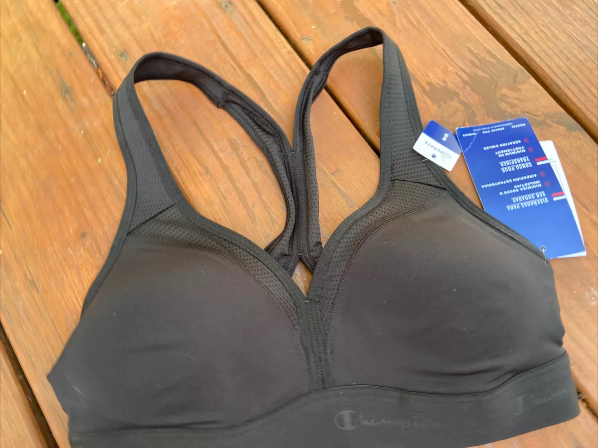 Champion Racerback Sports Bra Moisture-Wicking Moderate Support