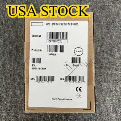 HPE J9F48A 787648-001 MSA 1.2TB 10K 12G 2.5 SAS DUAL PORT HDD HARD DRIVE US