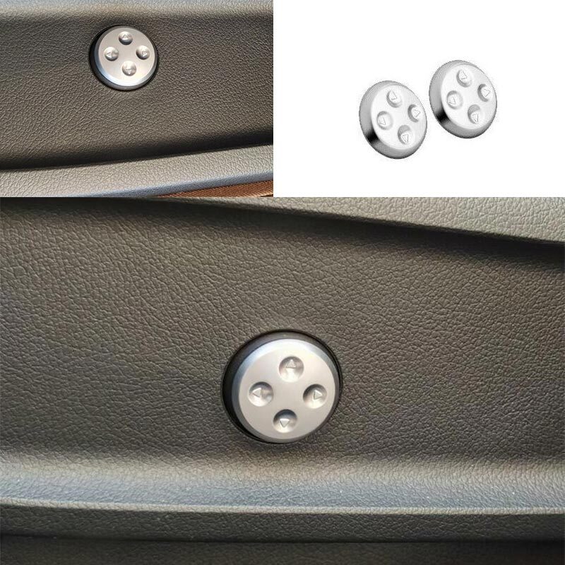 Car Inner Seat Adjust button Sticker 2020-22 For Benz GLB W247 Trim Matte Silver
