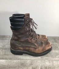 Vintage Irish Setter Sport Upland Work Mens Hunting Brown Leather Boots Size 9
