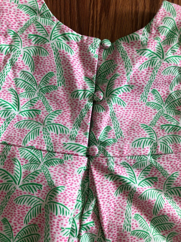 C & C Califarnia Girls Pink & Green Palm Trees Dress Size 5 - Picture 5 of 7
