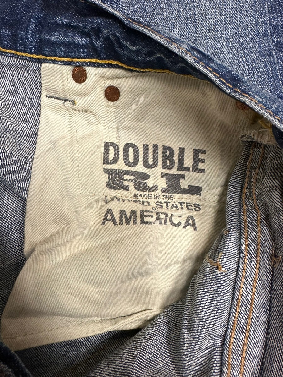 Ralph Lauren Double RL (RRL) Men's Distressed Blue Jeans 30 X 34