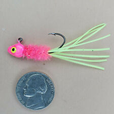 Details about  / 5 pcs Arkie Shineee Hineee Crappie Jigs 1//16 oz Hand Tied Painted Head