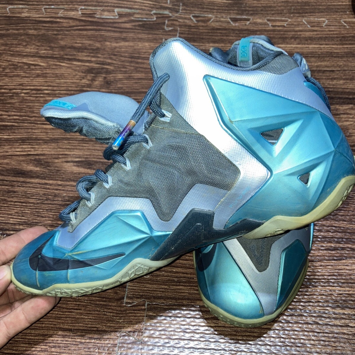 Nike Lebron XI 11 Armory Slate Gamma Blue 616175-401 Youth size 9