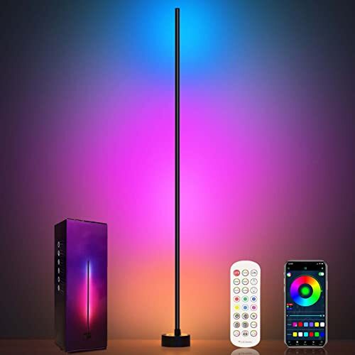 Corner Floor Lamp Smart RGB LED Corner Lamp with App and Remote