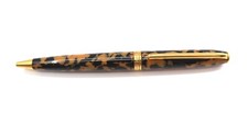 Vintage JEAN PIERRE LEPINE Ballpoint Pen Made in Paris France TORTISE SHELL Faux