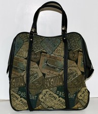 Peter's Airline tapestry vintage overnight soft Luggage hand tote bag TWAggfr