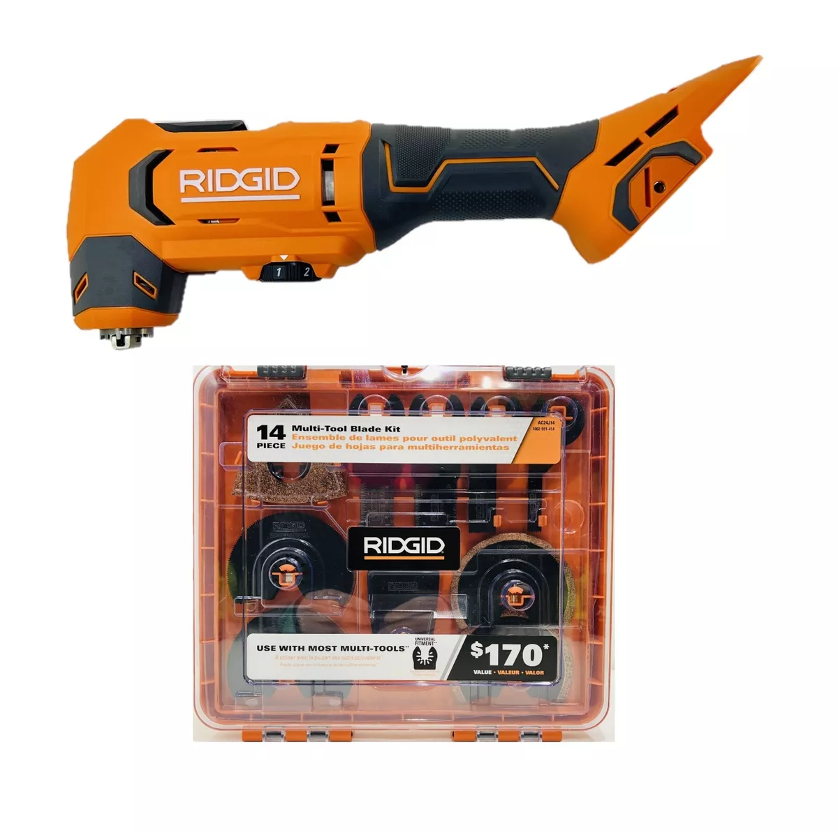 NEW RIDGID 18V Cordless Oscillating Multi Tool R86241 with 14